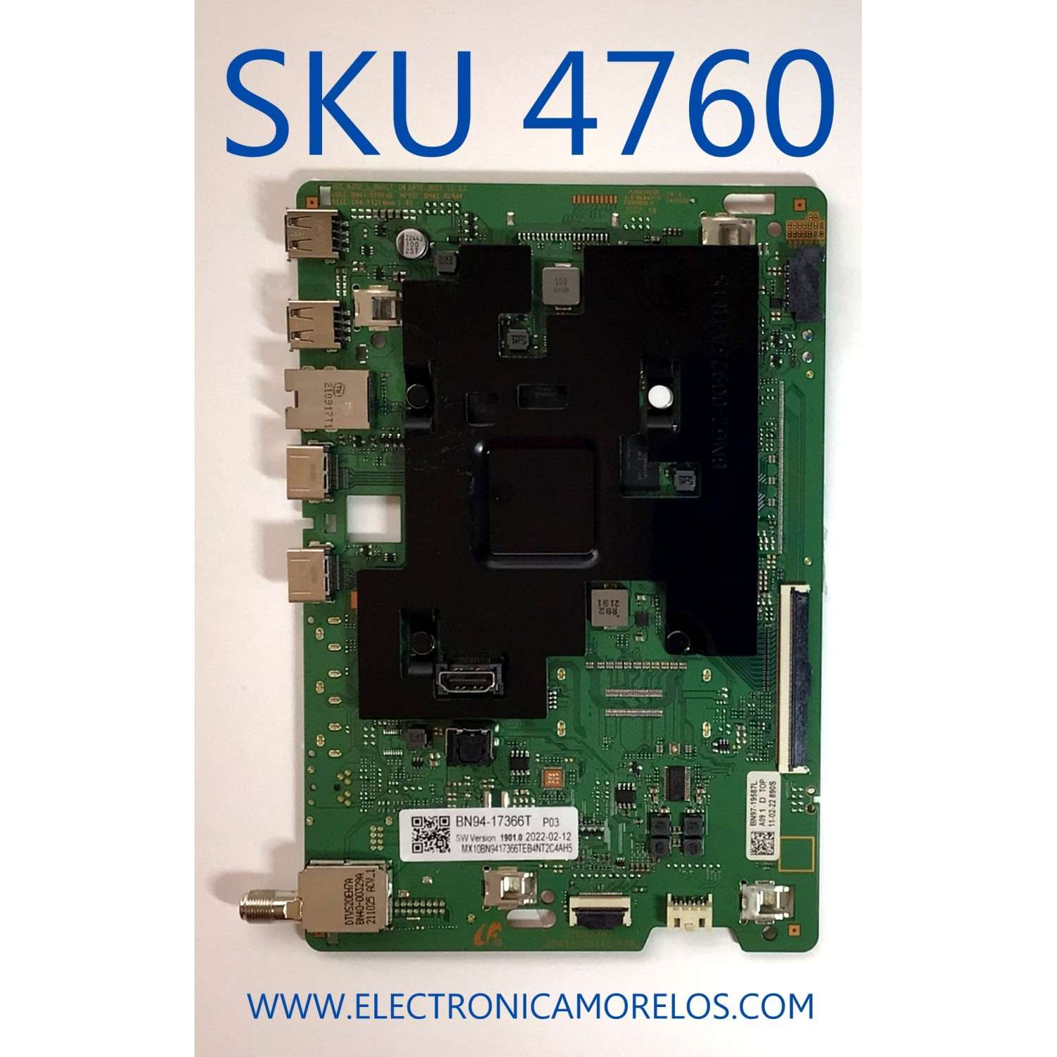 MAIN PARA TV SAMSUNG 4K·UHD·HDR / NUMERO DE PARTE BN94-17366T / BN41-02844E / BN97-19587L / BN9417366T / BN41-02844E-000 / PANEL CY-SA065HGXV1H / DISPLAY BN96-52426A / MODELO UN65AU8000 / UN65AU8000FXZA WA15